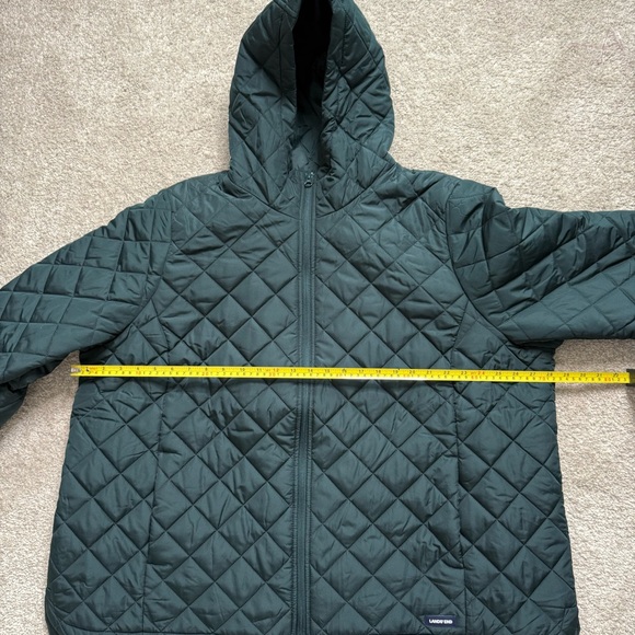 Lands’ End Women’s Forest Green Quilted Hooded Jacket 3X - Picture 13 of 13